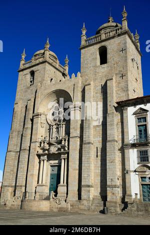 The Porto Cathedral (Cathedral of the Assumption of Our Lady) or SÃ© do Porto, Porto, Portugal Stock Photo