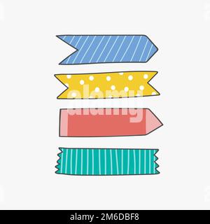 Colorful sticky reminder note papers set Stock Vector