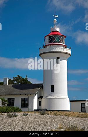 Lighthouse Sletterhage in Denmark Stock Photo