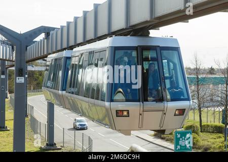 SkyTrain Dusseldorf Airport DUS Stock Photo