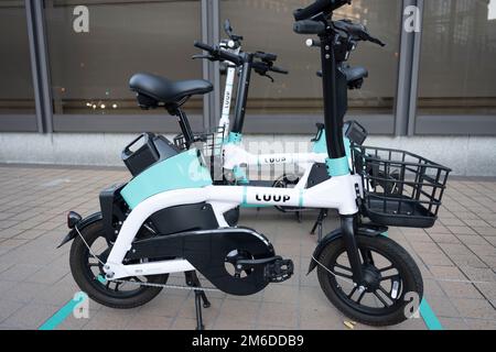 electric bicycle tokyo Saint Laurent x Jitensha Bike Tokyo, Japan. 3rd Jan, 2023.