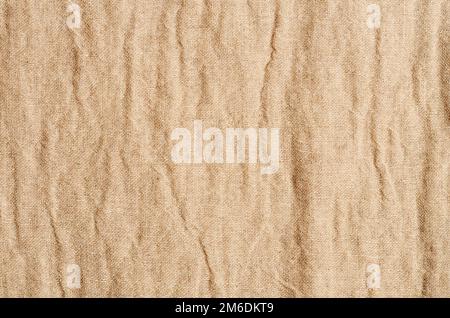 Close up brown linen texture background Stock Photo