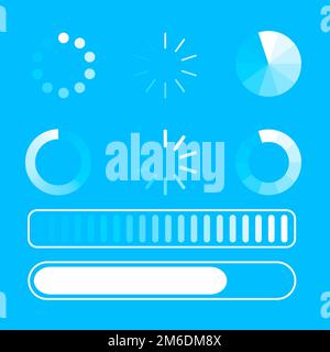 Round preloader, buffer shape, circular progress indicator Stock Photo ...