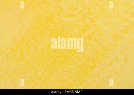 Close up painted in shades of yellow wall Stock Photo