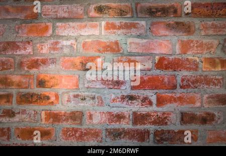 Red brick wall. Nice vintage textured background. Stock Photo