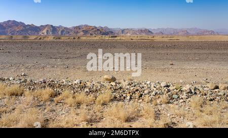 The beginning of the Rift Valley in the Danakil Depression in Ethiopia. Stock Photo