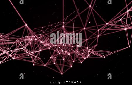 Abstract network background.Lines connection concept.Business technology presentation networking. Stock Photo