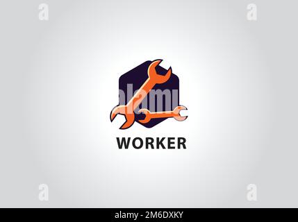 Tools vector wrench icon. Spanner logo design - Stock Illustration  [57238837] - PIXTA