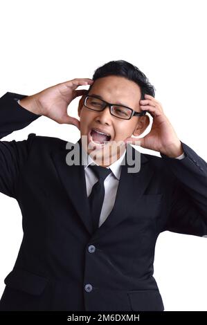 Male businessman stress Stock Photo