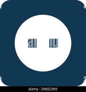 Socket Icon. Plug socket. Electrical supply. Editable vector. Stock Vector