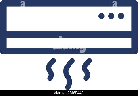 Air conditioning. Thermostat icon. Editable vector. Stock Vector
