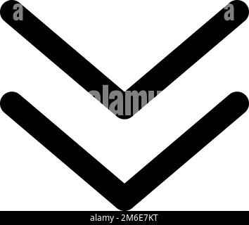 Underscroll sign. Web design scroll. Editable vector. Stock Vector