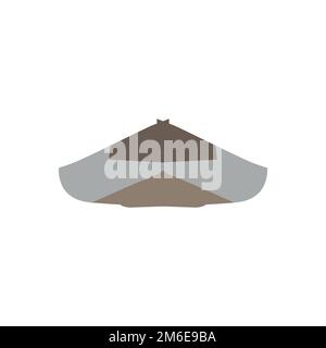 Tent icon. Simple style camping travel agency poster background symbol. Tent brand logo design element. Tent t-shirt printing. vector for sticker. Stock Vector