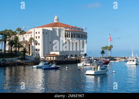 Catalina Casino in Santa Catalina Island, Southern California. Stock Photo