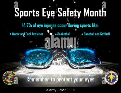 220426-N-XZ205-2001  SAN DIEGO (April 26, 2022) A graphic for Sports Eye Safety Month created at Navy Medical Readiness and Training Command (NMRTC) San Diego April 26. NMRTC San Diego’s mission is to prepare service members to deploy in support of operational forces, deliver high quality healthcare services and shape the future of military medicine through education, training and research. NMRTC San Diego employs more than 6,000 active duty military personnel, civilians and contractors in Southern California to provide patients with world-class care anytime, anywhere. (U.S. Navy graphic by Ma Stock Photo