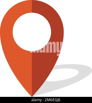 Map pin. Red geo mark. Location symbol Stock Vector