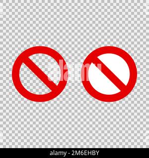 Prohibition Sign Do Not Allowed Cannot Prohibited Empty Black White ...