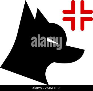 Angry dog icon. Angry animal and pet. Editable vector. Stock Vector