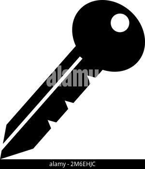 Key icon. Security and password. Editable vector. Stock Vector