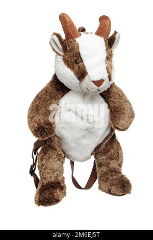 Cloth puppet for children. Royal puppet with furnishing fur Stock Photo