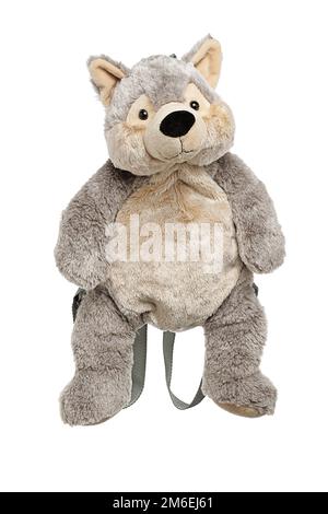 Cloth puppet for children. Royal puppet with furnishing fur Stock Photo