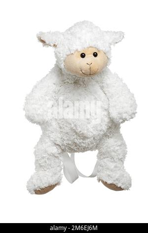 Cloth puppet for children. Royal puppet with furnishing fur Stock Photo