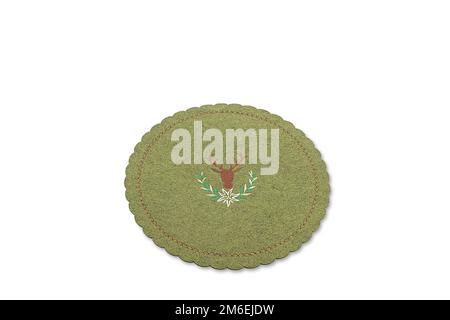 Mountain cloth coasters for beer and wine Stock Photo