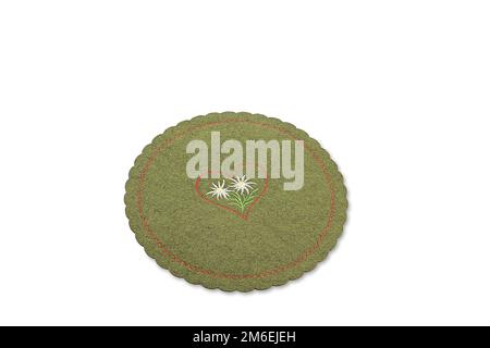 Mountain cloth coasters for beer and wine Stock Photo