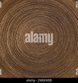 Round texture in the color of old gold. Golden abstract texture. Round dark pattern. Round texture Stock Photo