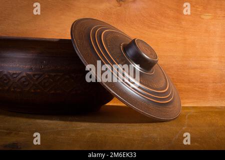 Pottery with lid Stock Photo