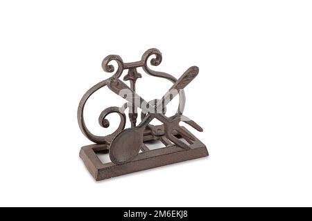 Wrought iron objects of various kinds. Souvenirs. Gift. Home decor items Stock Photo