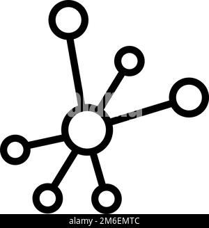 Network Icon. Community. Connection. Editable vector. Stock Vector