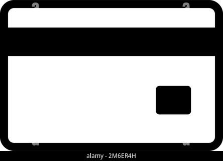 Credit and debit card icon. Payment and cash advance. Editable vector. Stock Vector