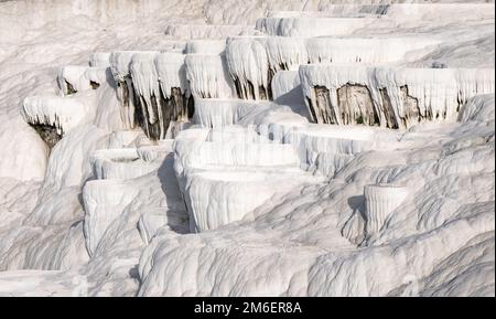 Thermal springs and terraces of Pamukkale, Turkey Stock Photo
