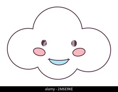 Retro 70s Groovy Hippie sticker cloud smile. Psychedelic cartoon element -funky illustration in vintage hippy style. Vector flat illustration for Stock Vector