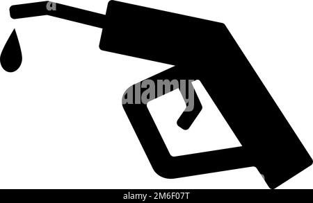 Refueling nozzle icon. Gasoline refueling. Editable vector. Stock Vector