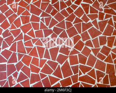 Background is the texture of the tile. The pattern and texture of the tile is construction. Stock Photo