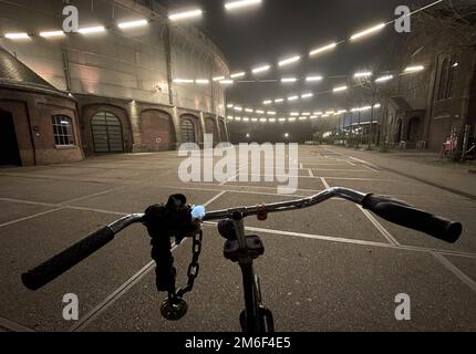 Empty streets in amsterdam during lockdown second wave covid measures Stock Photo