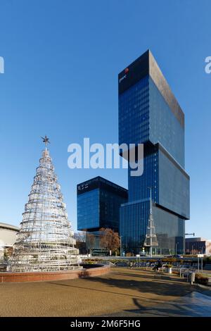 KTW office complex designed by Medusa Group, the newest landmark in downtown Katowice. Stock Photo