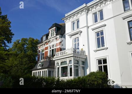 Villas in Hamburg Eppendorf Stock Photo