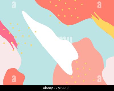 Colorful Memphis design background vector Stock Vector