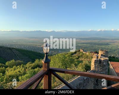 The walls in Sighnaghi in Georgia also known as The City of Love Stock Photo