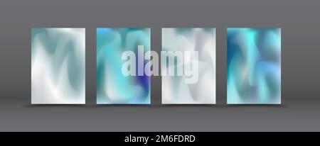 A-4 format design templates. A set of layouts for book covers, magazines, notebooks, albums, poster booklets and posters. Gradient background for crea Stock Vector