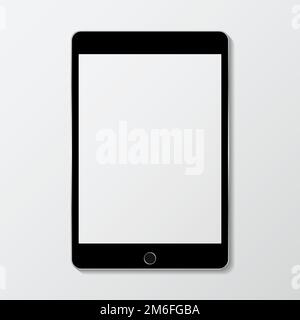 Digital modern tablet screen mockup Stock Vector
