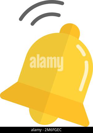 Pop bell icon. Sound of reminders and notifications. Editable vector. Stock Vector