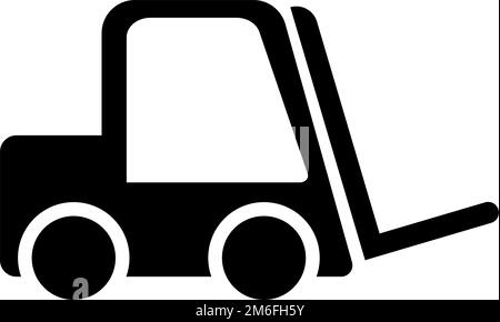 Forklift truck silhouette Stock Vector Image & Art - Alamy
