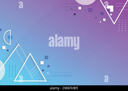 Purple blue abstract geometric background vector Stock Vector
