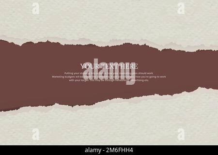 Torn grunge paper with ripped edge background Stock Vector