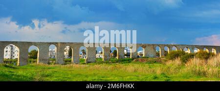 Kamares Aqueduct site, Larnaca, Cyprus Stock Photo