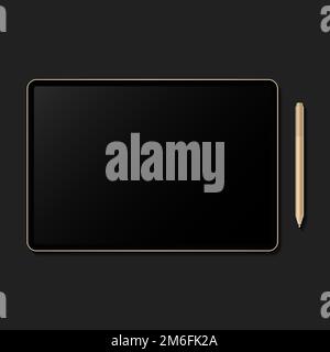 Digital modern tablet screen mockup Stock Vector